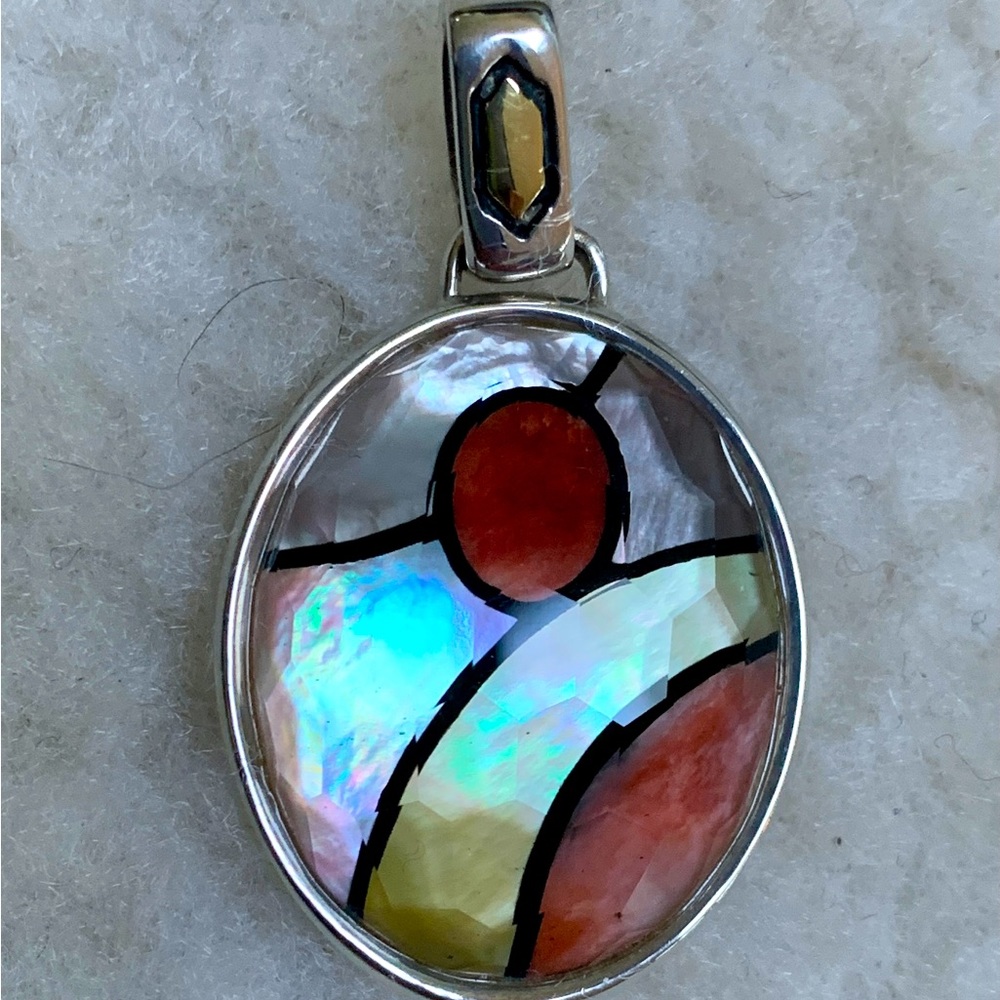 Ashe-Grossbardt Silver/Gold/Inlay Pendant